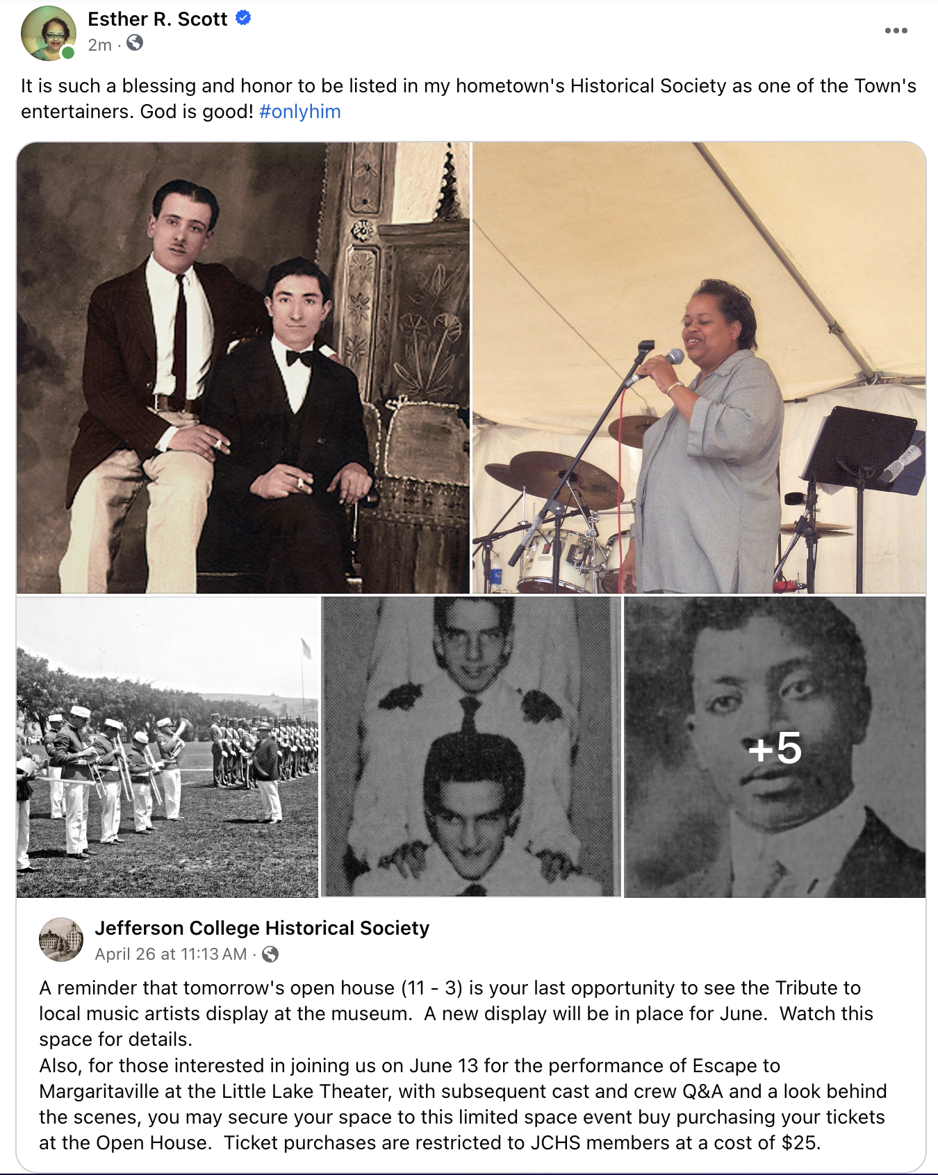 I am so honored to be listed as one of my hometowns entertainers along with Perry Como, Bobby Vinton and Bobby Shawn.