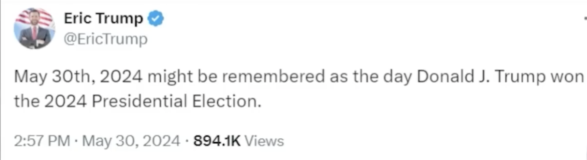 The Times we live in by Eric Trump