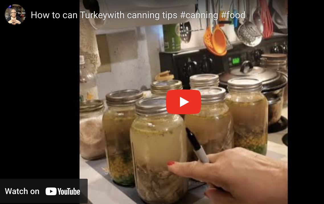 How to can Turkey (with canning tips.) #canning #food