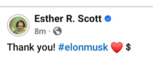 Thank you #ElonMusk!