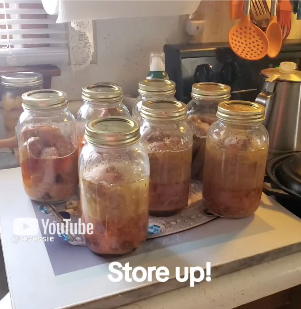Store up your food you never know when you’re going to need it!