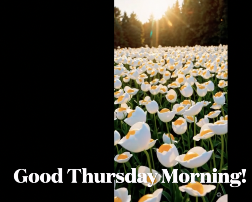 Good Thursday morning! April 3, 2025