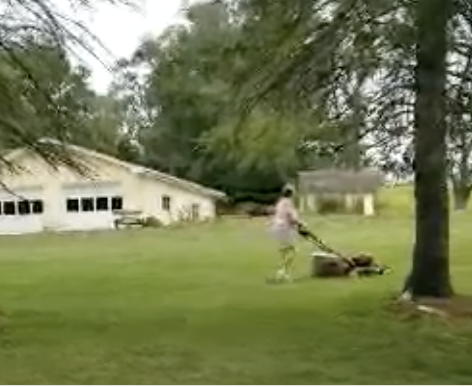 Me cutting grass :)
