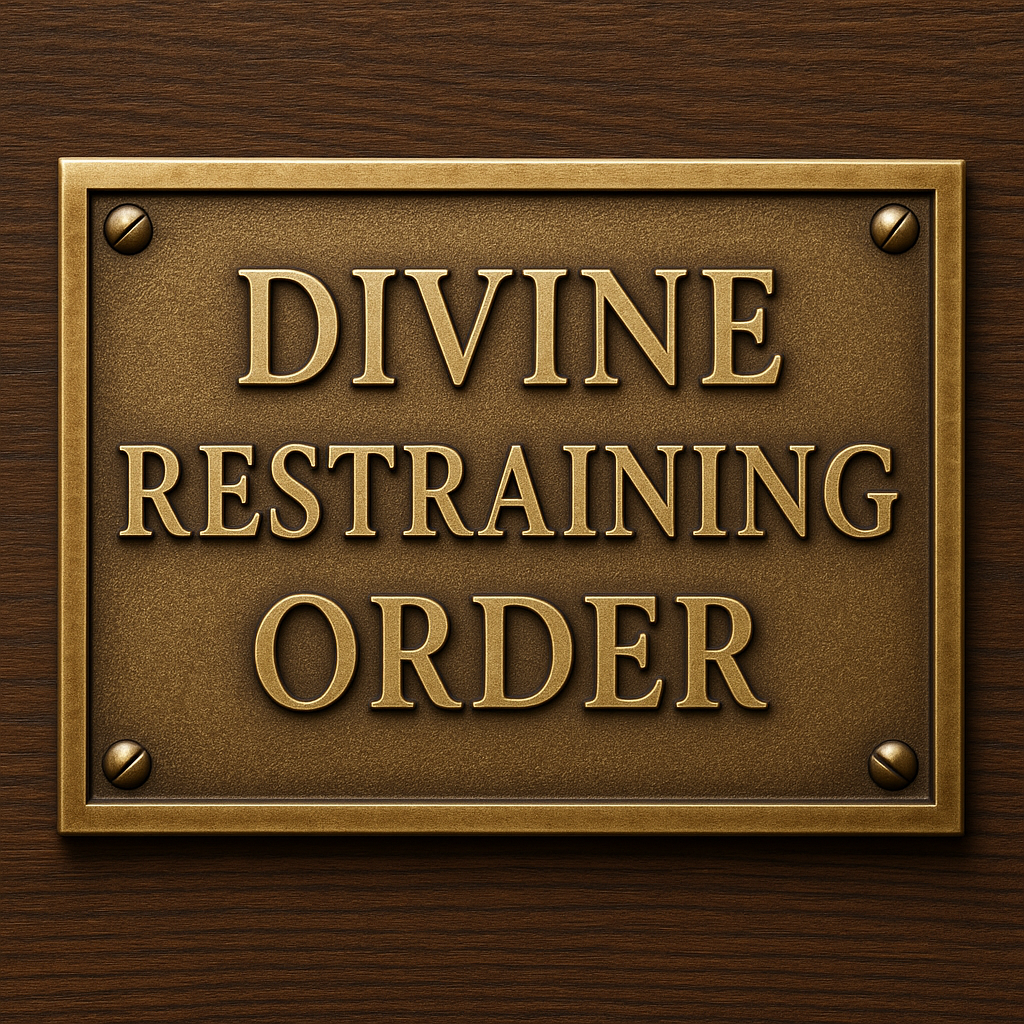 Divine restraining order for protection of your money. (Use as a desktop for recitation.