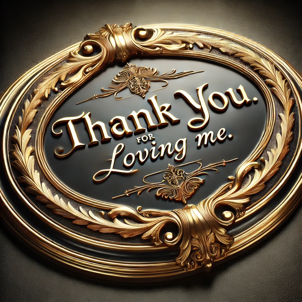 I thank you…