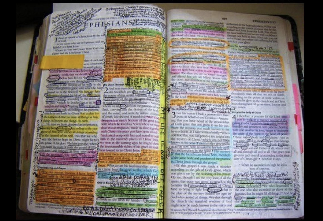 Study your bible until you have to get a newer one! ♥️