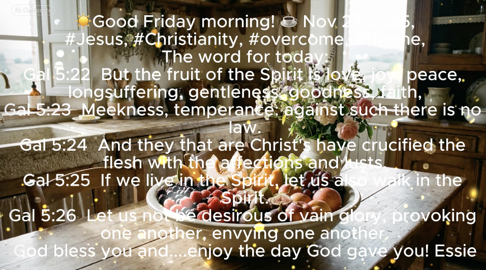 ☀️Good Friday morning! ☕️ Nov 27 2025