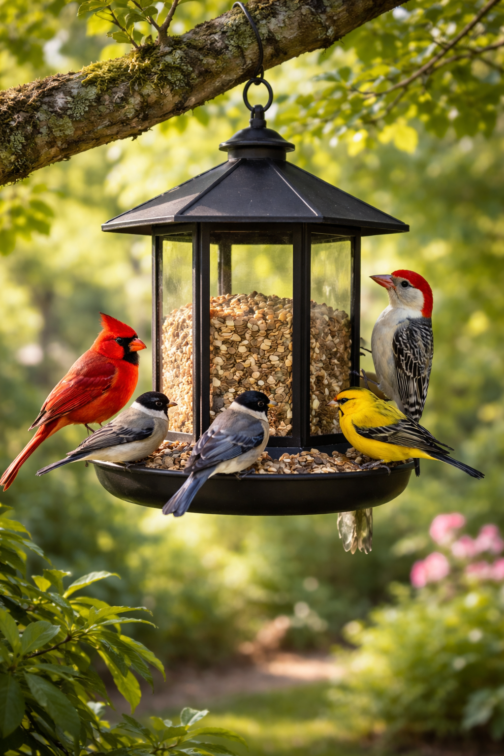 Three little birds on my doorstep. Well five.