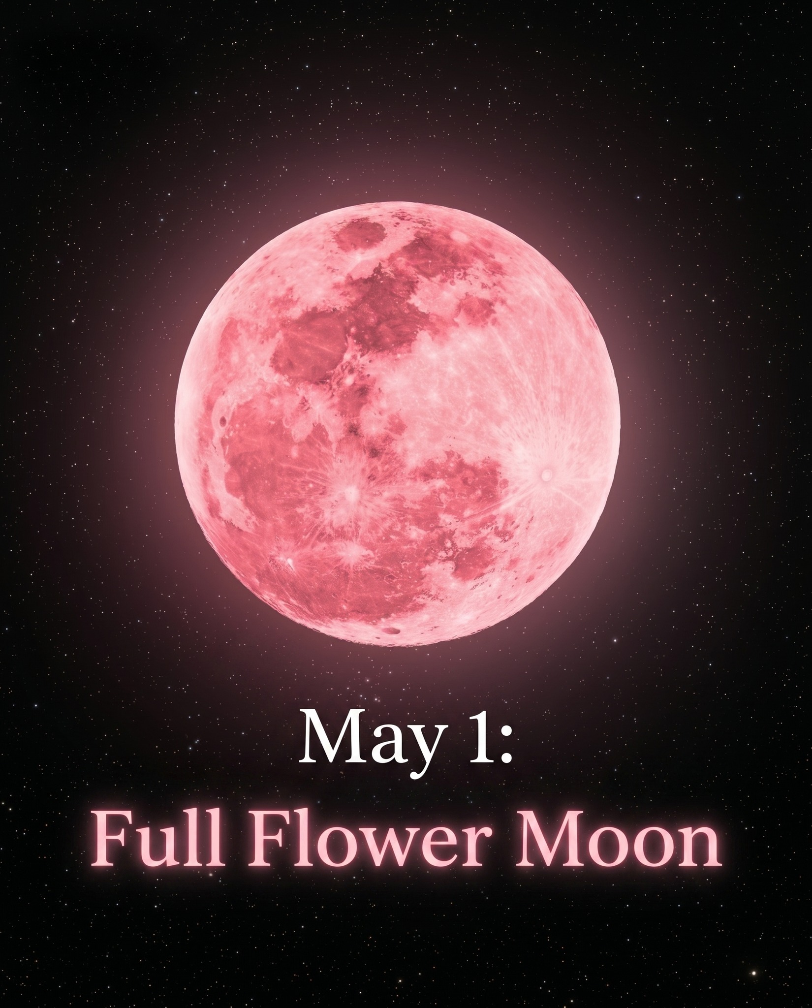 The full pink flower moon tonight.